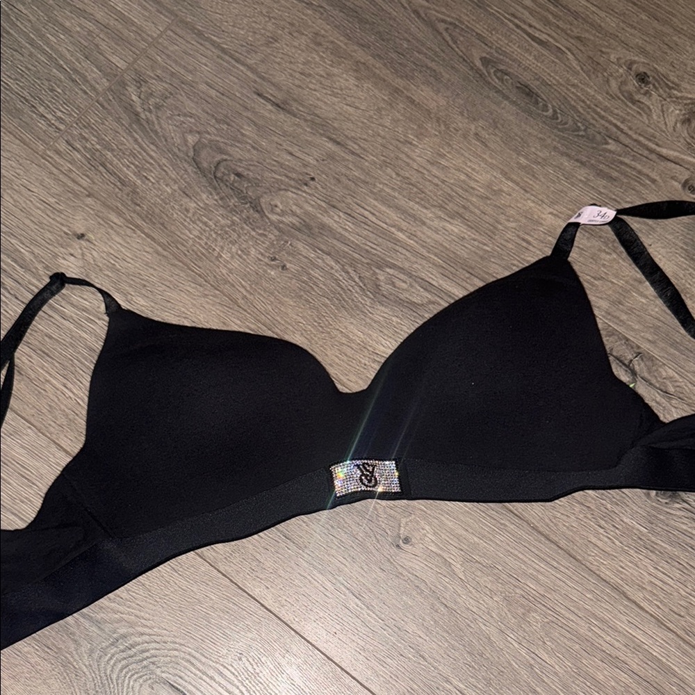 Victoria's Secret Black Bra with Silver Accent